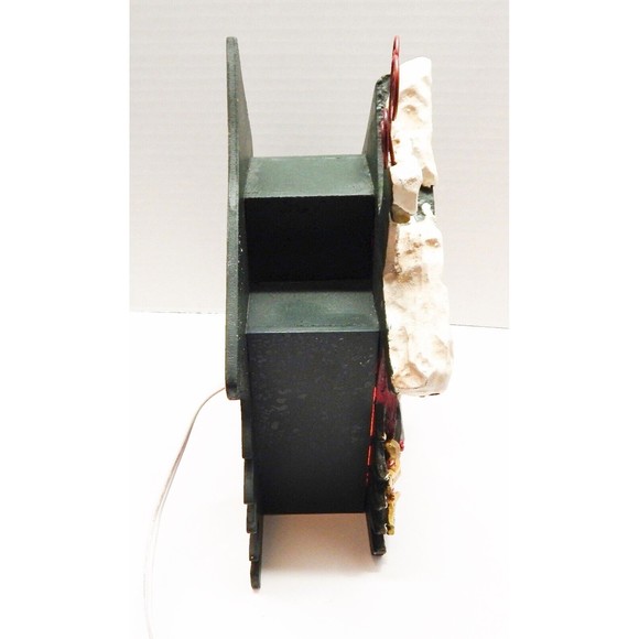 Kurt Adler Snowtown Village Claus & Co Workshop Lighted House With Santa Claus - Picture 8 of 13